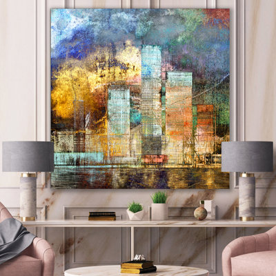 " Cityscape Of Skyscrapers In Modern City II "