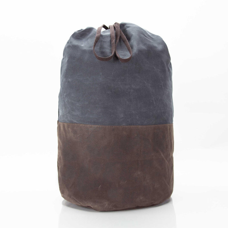 Canvas Laundry Bag with Handles, Slate