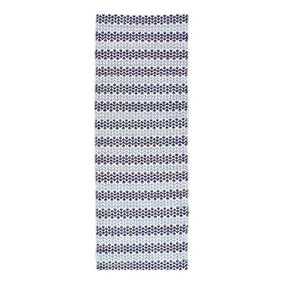 Modern Hand-made Reversible Indo Runner 2'X 6'