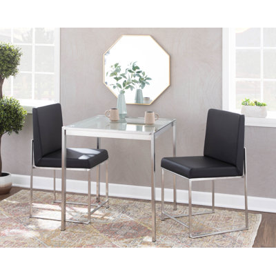 Ernestine 19.25'' H Upholstered Metal Side Chair