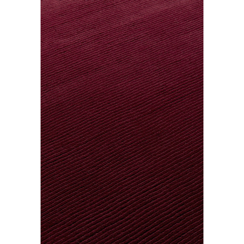 Farrow & Ball Cut & Loop Stripe Keepers Red Area Rug, Rectangle 4' x 6'