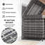 Latitude Run 153cm W 627L Wicker Deck Box with Wheels in Dark Grey
