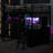 Aryela Metal Loft Bed With LED, Desk