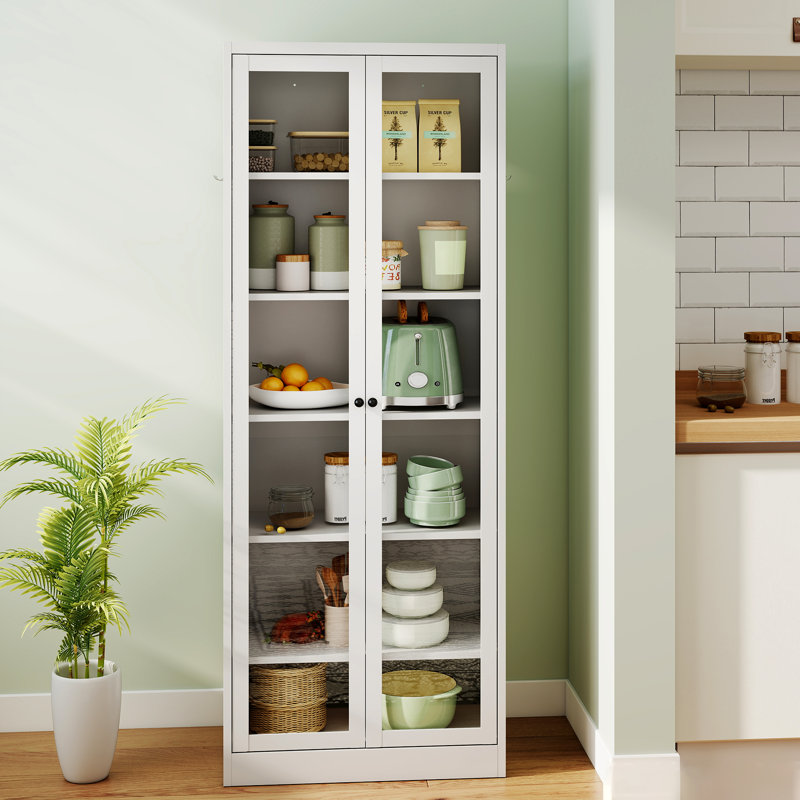 Armoire de cuisine Mikenlee, Blanc