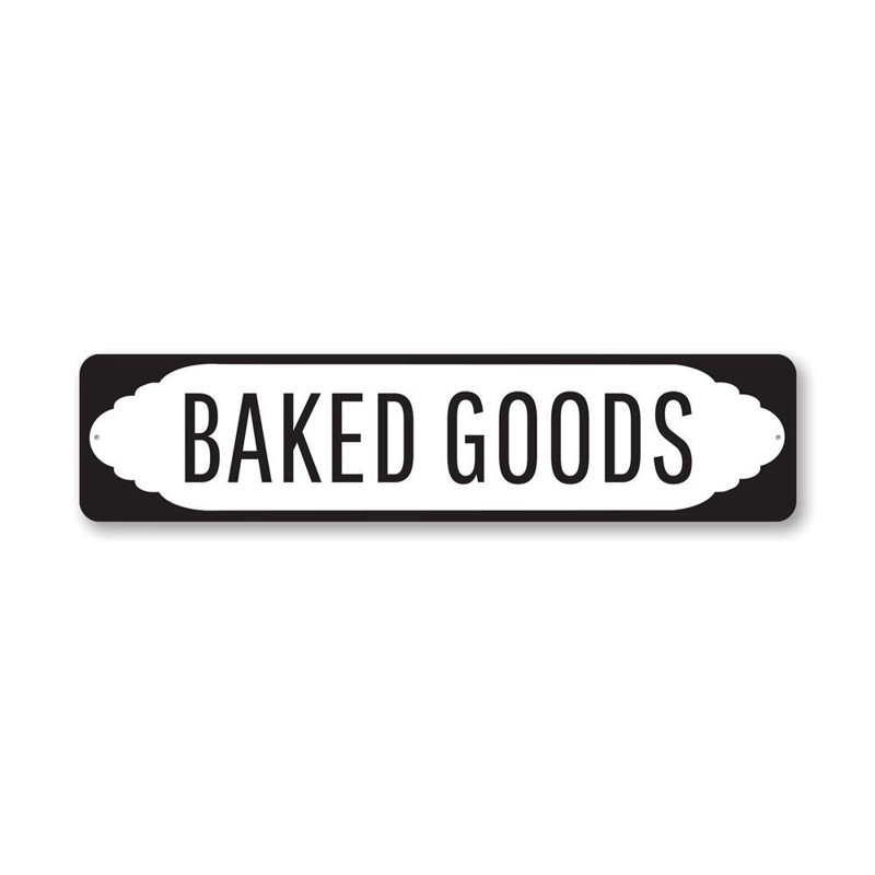 Enseigne de boulangerie en aluminium, H 4 po x l 18 po x P 0,04 po