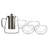 Prep & Savour Amogh 25oz. Glass Teapot Set For 4