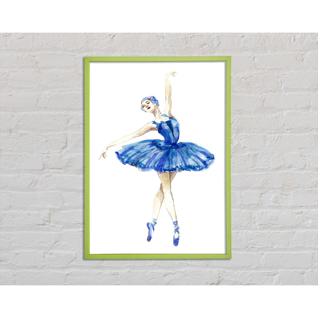 Braewyn Blue Ballerina 4 - Einzelner Bilderrahmen Kunstdrucke