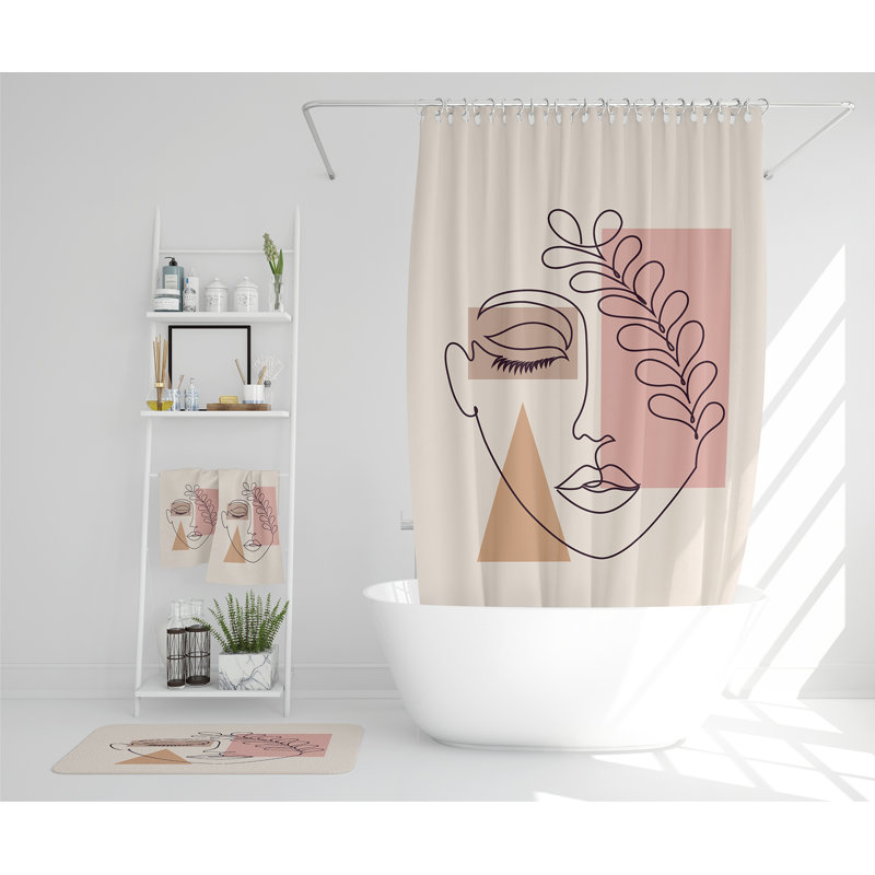 Nathoo Polyester Shower Curtain Set