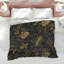 Édredon doré à motif floral-128697382