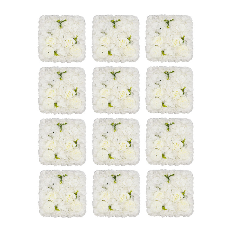 14,96 * 14,96 po, fond de fleurs 3D pour mariage, fêtes, nombreuses occasions