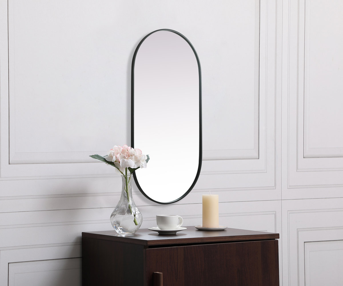 Elington Accent Mirror, Black, 48"  x 24" 