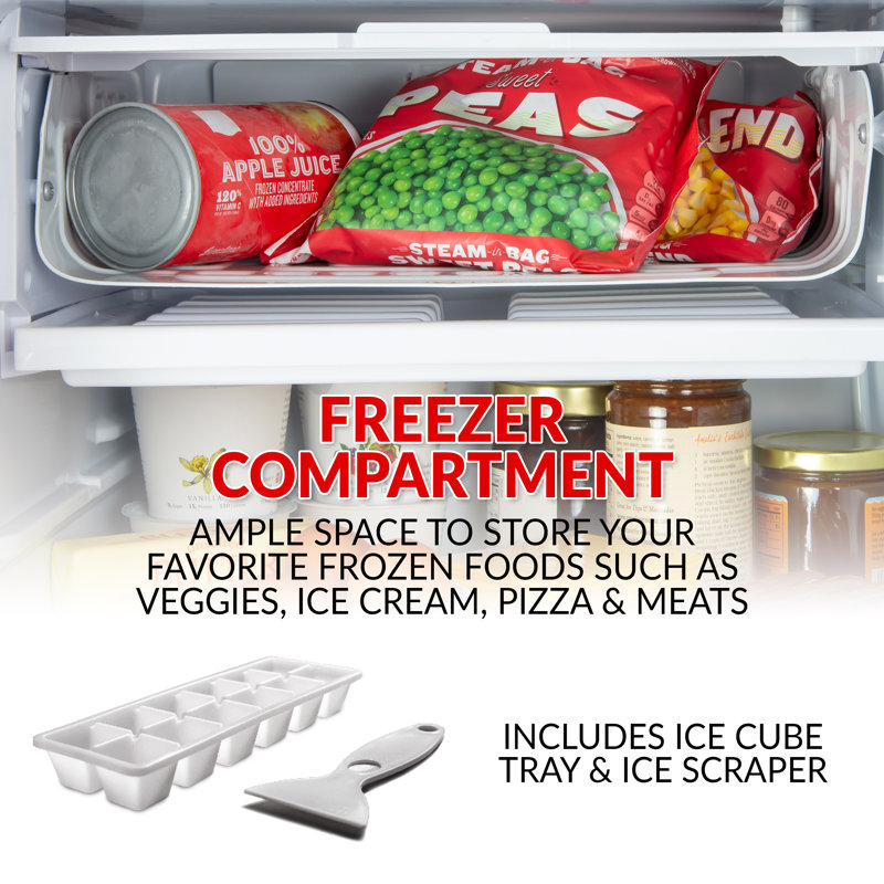 Compact Red Coca-Cola Refrigerator with Freezer
