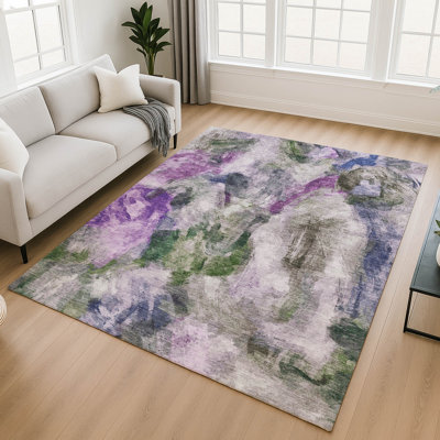 Premium Machine Washable Mayfield AMF2204 abstract Rug