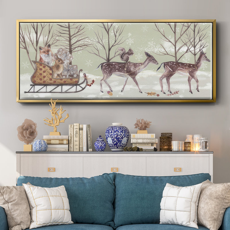 Christmas Time Collection D- Framed Canvas