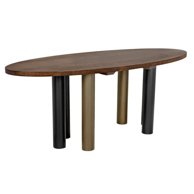 Journal Oval Walnut Wood Dining Table