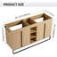 Base de meuble-lavabo double 60 po