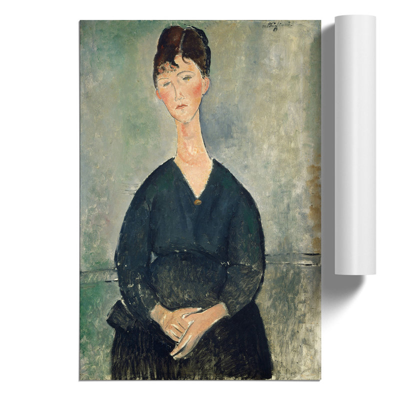 Cafe Singer by Amedeo Modigliani - Frameless Print, 59cm H x 42cm W x 0.1cm D