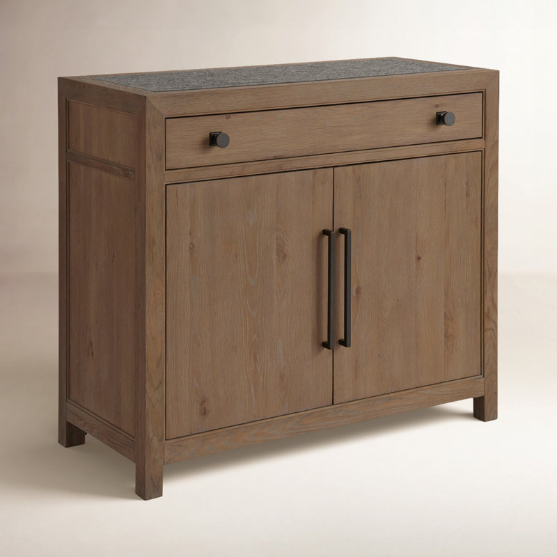 Griffith Park Stone Bar Cabinet, Brown