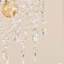 27cm H Plastic / Acrylic Empire Lamp Shade ( Clip On ) in Silver