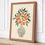 Blossoms in Grey Botanical - Wrapped Canvas-893726127-893726135