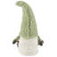 Figurine de Noël fille gnome en chapeau de fausse fourrure - 12 po - Vert