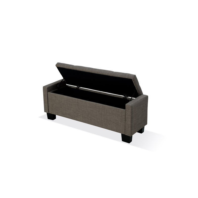 Banc de rangement en tissu