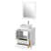 Knutsen 24'' Single Bathroom Vanity with Engineered Marble Top with Mirror