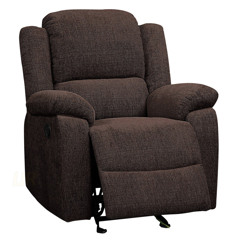 Fauteuil inclinable et oscillant avec accoudoirs en chenille et ressorts ensachés pour un confort ultime