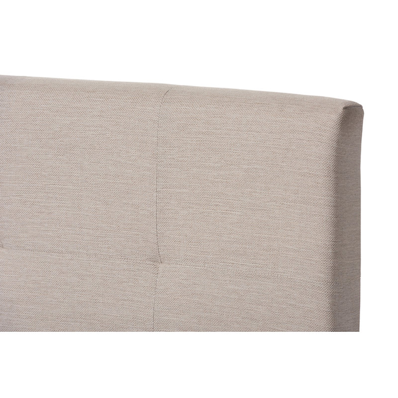 Yetkin Upholstered Standard Bed, Queen, Beige