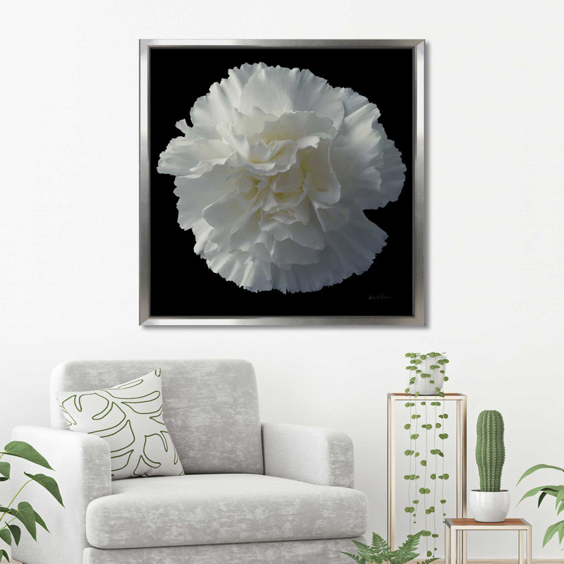 Floral Majesty III - photographie, Cadre flottant argent, H 21,5 po x l 21,5 po x P 2 po