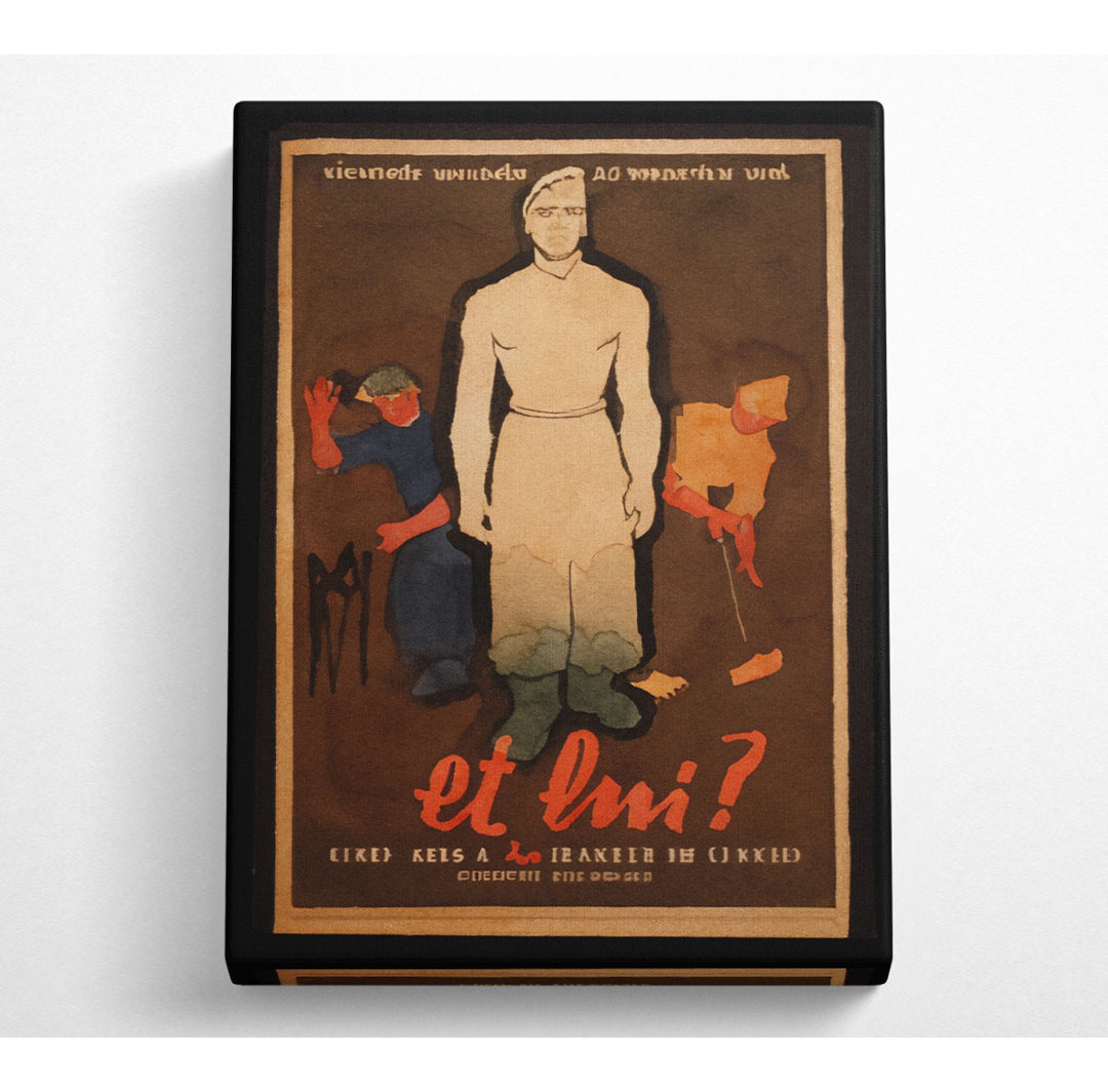 French Poster 4 - Kunstdrucke auf Leinwand - Wrapped Canvas