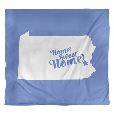 Housse de couette réversible simple Home Sweet Allentown