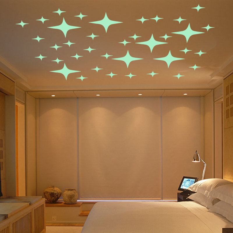 Décalcomanie murale étoiles brillantes