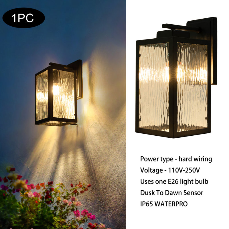 1-light Outdoor Waterproof Wall Light