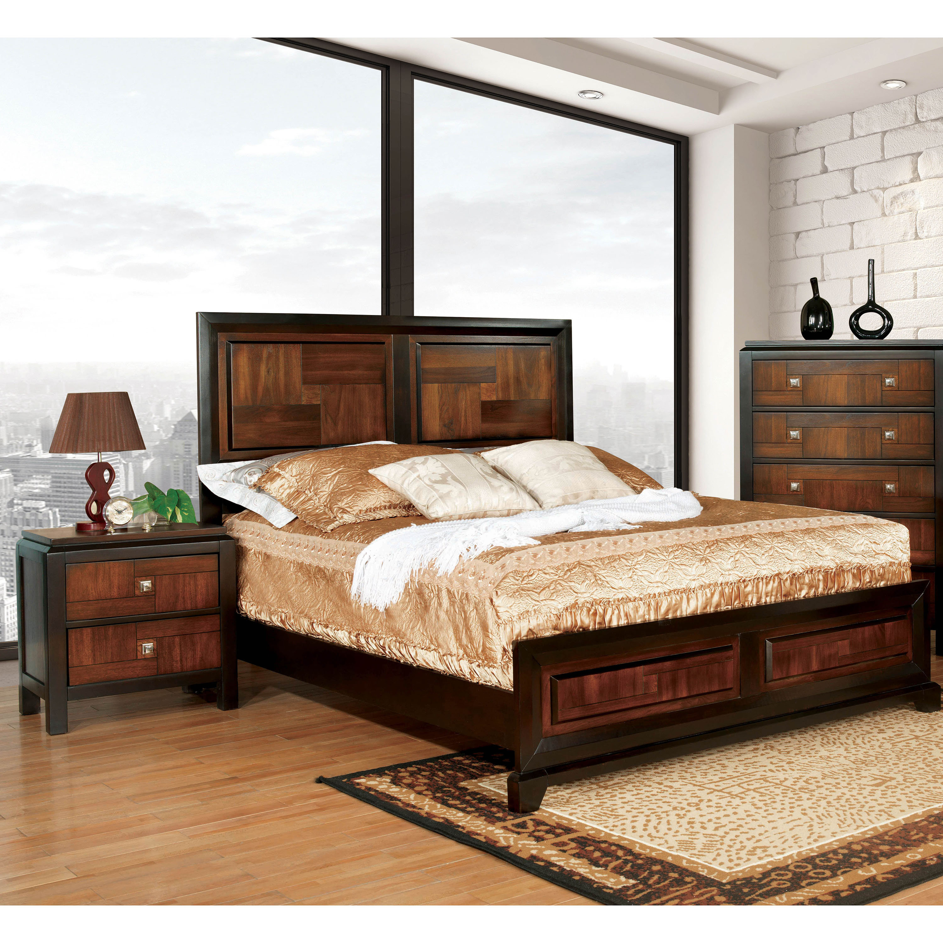 Lark Manor Flanning Wood Full 2-Piece Bedroom Set & Reviews - Wayfair ...