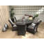 Faith 6 - Person Round Patio Dining Set with Cushions included-21808586-21808584