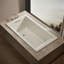 Underscore Rectangle 66'' x 36'' Drop In Whirlpool Acrylic Bathtub with Heater-1980118425