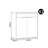 European style practical double door shoe cabinet
