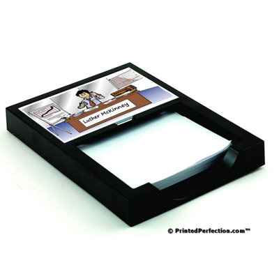 Personalized Salesperson - Male Memo Holder with 100 Sheets of Memo Paper