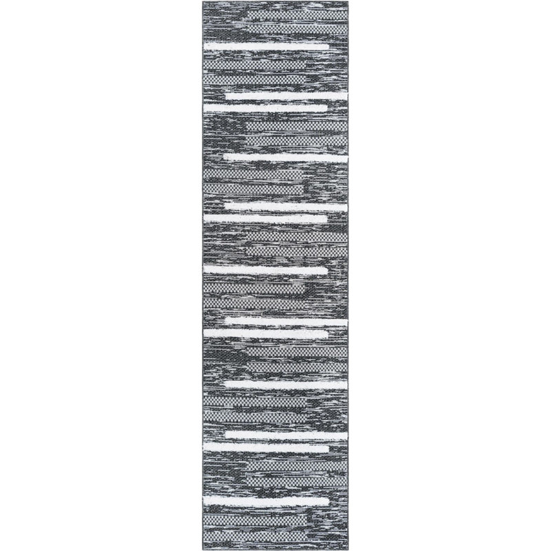 Tapis de couloir en coton Raelyn, Tapis de couloir 2 pi 7 po x 10 pi