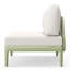 Chaise de patio sans accoudoirs à assise profonde avec coussins