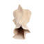 Sculptural Porcelain Tall Flower Vase with Twisted Design for Living Room Decor - Modern Table Vase Accent for Home Table Display - Tan & White-106599738-106599739