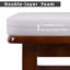 Coussin de chaise avec attaches pour chaise de salle à manger (ensemble de 6)-1380965663