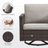 Ingvald 9 Piece Wicker Outdoor Patio U-Shaped Feet Conversation Set Group , Include Fire Pit Table-1142537501