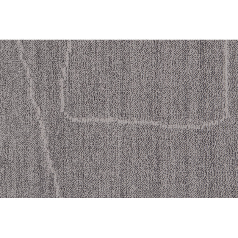Orwell Hand-Tufted Gray/Ivory Area Rug, Rectangle 2' x 3'
