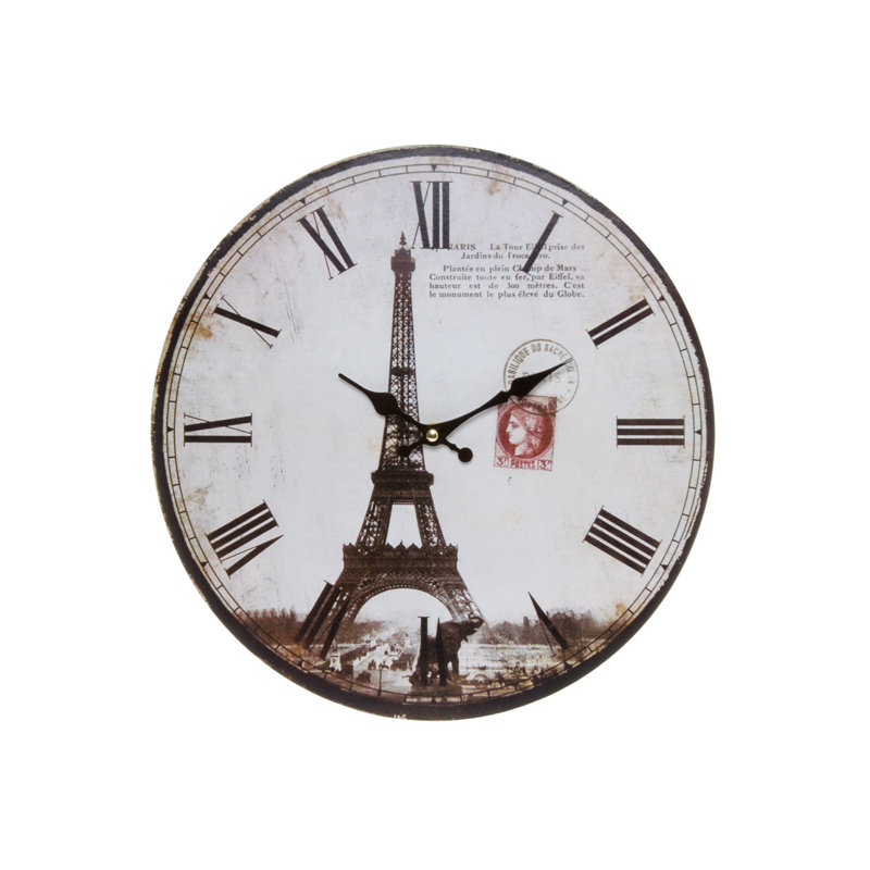 Close Wood Wall Clock
