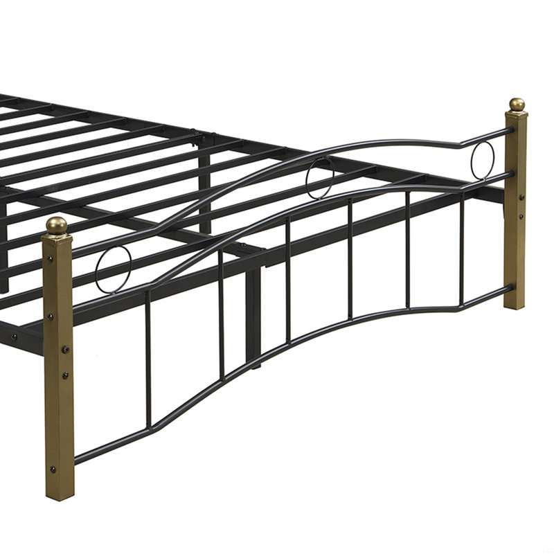 Platform Bed, Queen, Antique Green