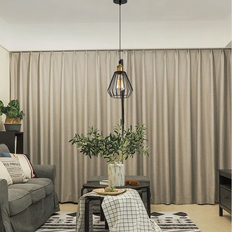 Strausstown 1 - Light Black Geometric Pendant