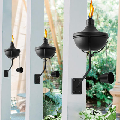 Wall Mounted Citronella Torches Set Of 6