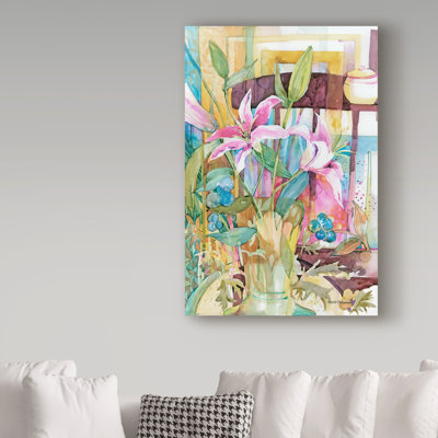 «Stargazer Interior» par Mattox, reproduction d'aquarelle sur toile tendue